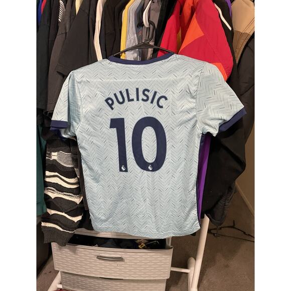 Size Youth L(12-14)- Chelsea FC 2019/20 Away Jersey Christian Pulisic #10 - Picture 2 of 6